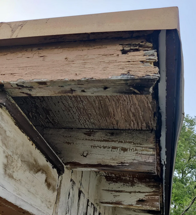 rotten rafter tails when replacing roof