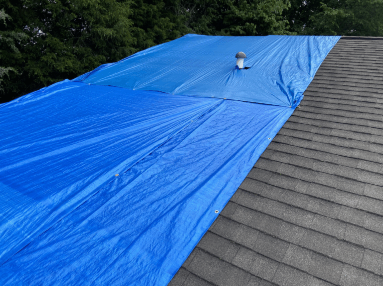 roof tarp installation, emergency roof tarp, storm damage roof repair, temporary roof cover, FEMA blue roof program, roof leak protection, Asheville roofing, Litespeed Construction, roof damage assessment, roof tarp service, roof repair Asheville, storm preparedness roofing, roof tarp cost, roof insurance claims, roof tarp lifespan