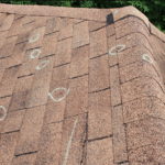 wind roof inspection, roofing insurance claim tips, storm roof damage Asheville, roofing codes NC, chalk roof markings, HAAG roofing inspection, lifted shingles inspection, roof damage symbols, Asheville roofing experts, storm damage documentation, insurance adjuster roofing, chalked shingles, wind uplift damage, roofing claim support, chalk codes Tennessee
